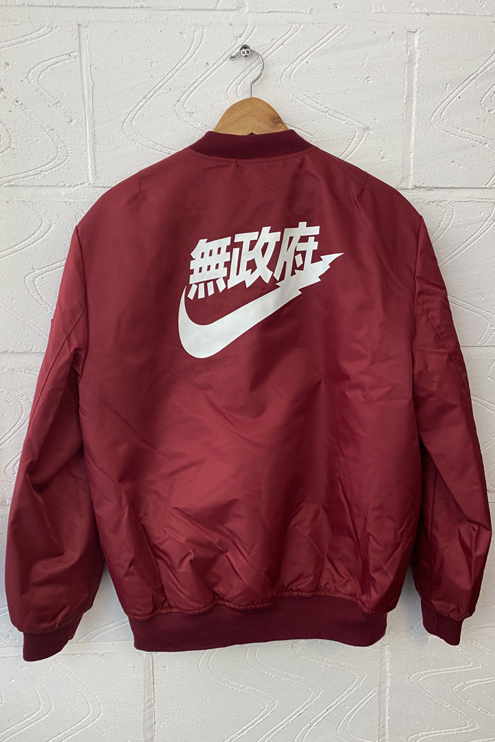 Nike Japan Anarchy Red MA1 Bomber Jacket