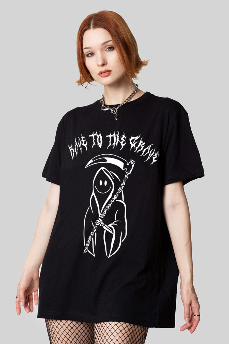Rave To The Grave Oversize Tshirt