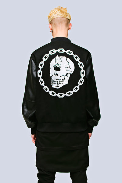 Mishka Chain Varsity Jacket – LONG CLOTHING