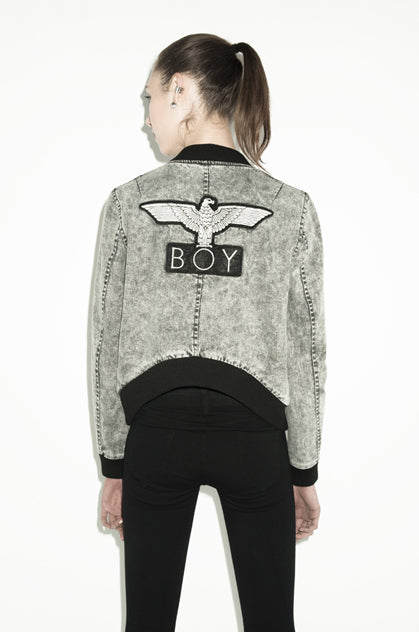 Boy Denim Jacket (Grey Acid)