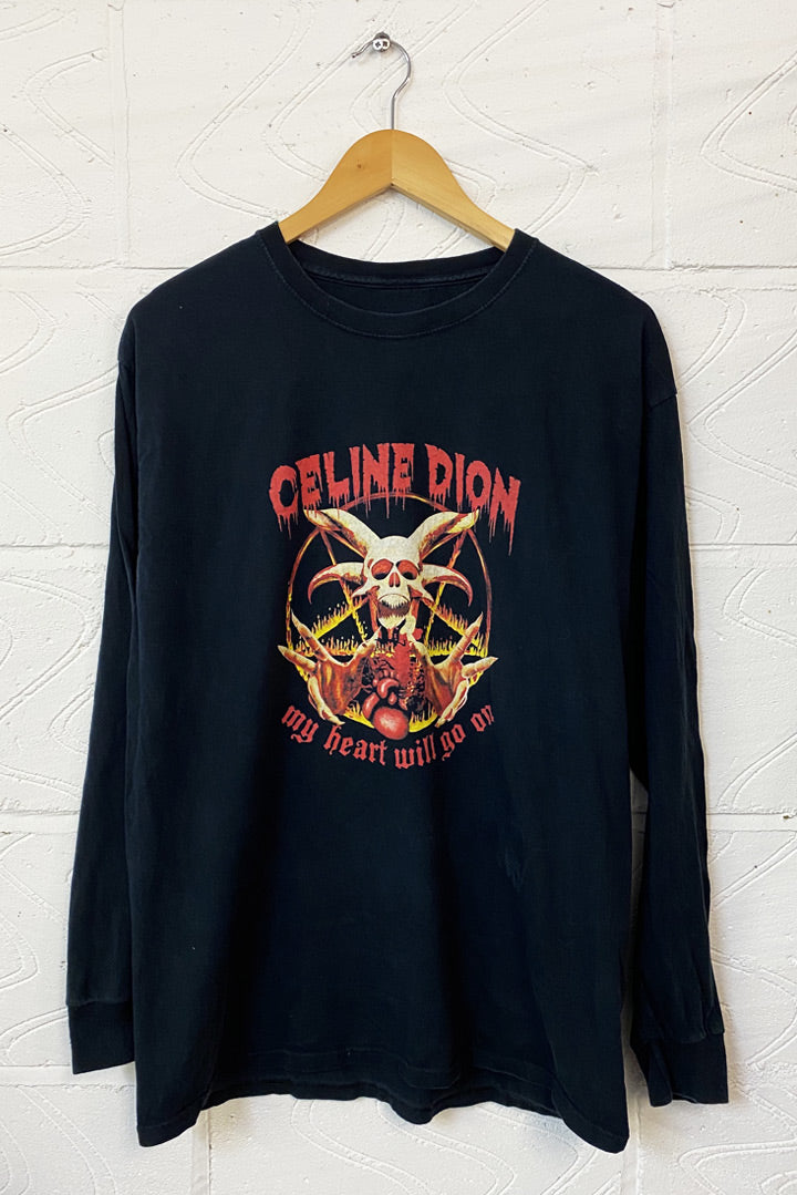 Celine Dion Metal Long-Sleeve Tshirt