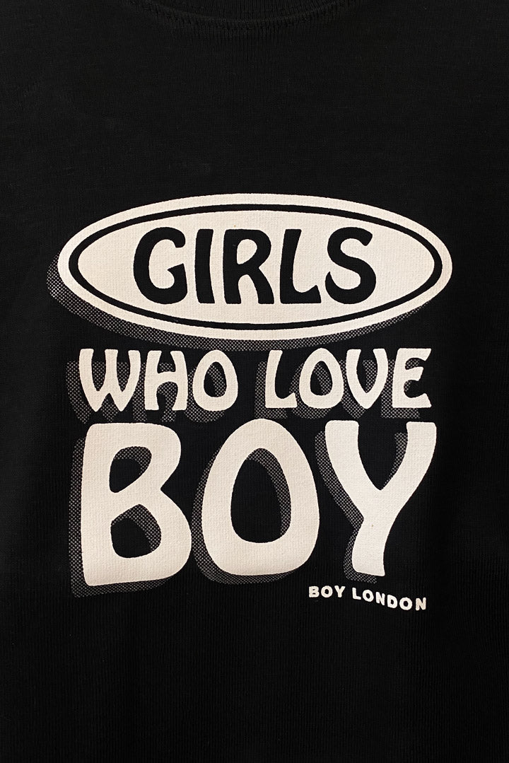 Girls Who Love BOY Vintage 90's Crop Tshirt