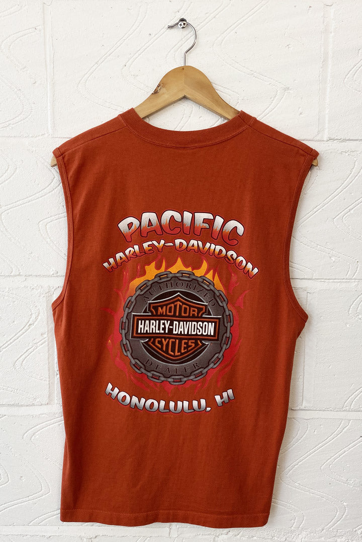 Harley Davidson Skull Vest (Orange)