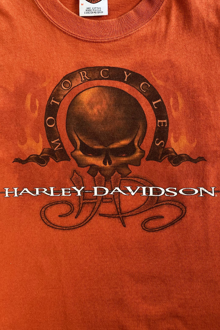 Harley Davidson Skull Vest (Orange)