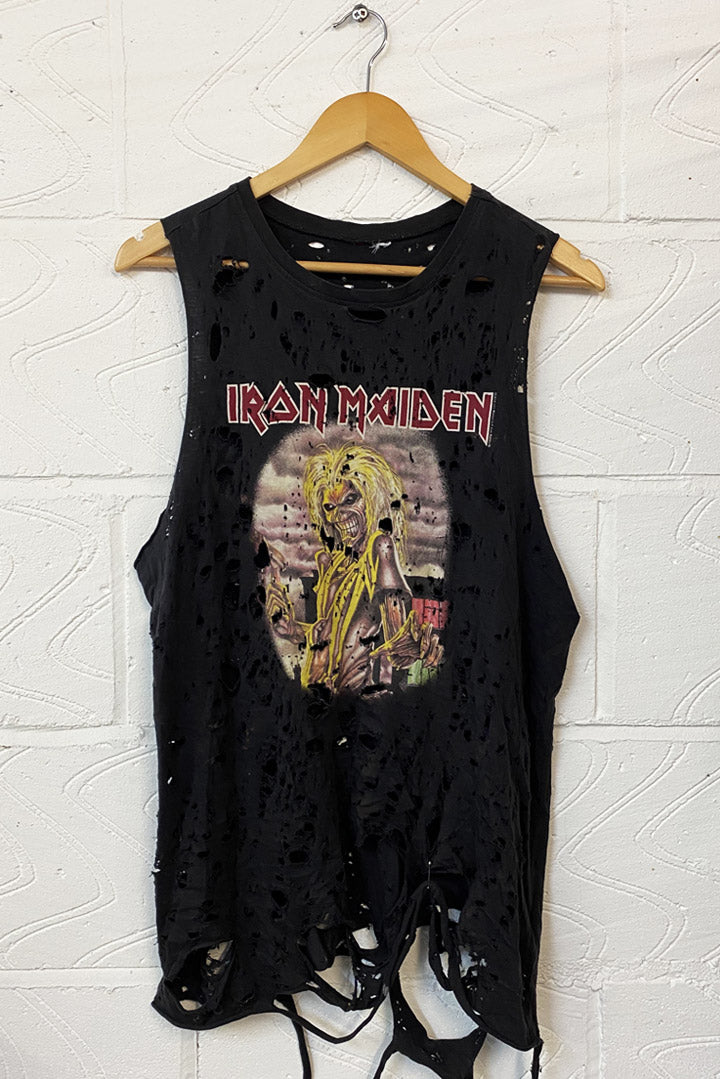 Iron Maiden Custom Distressed Vest