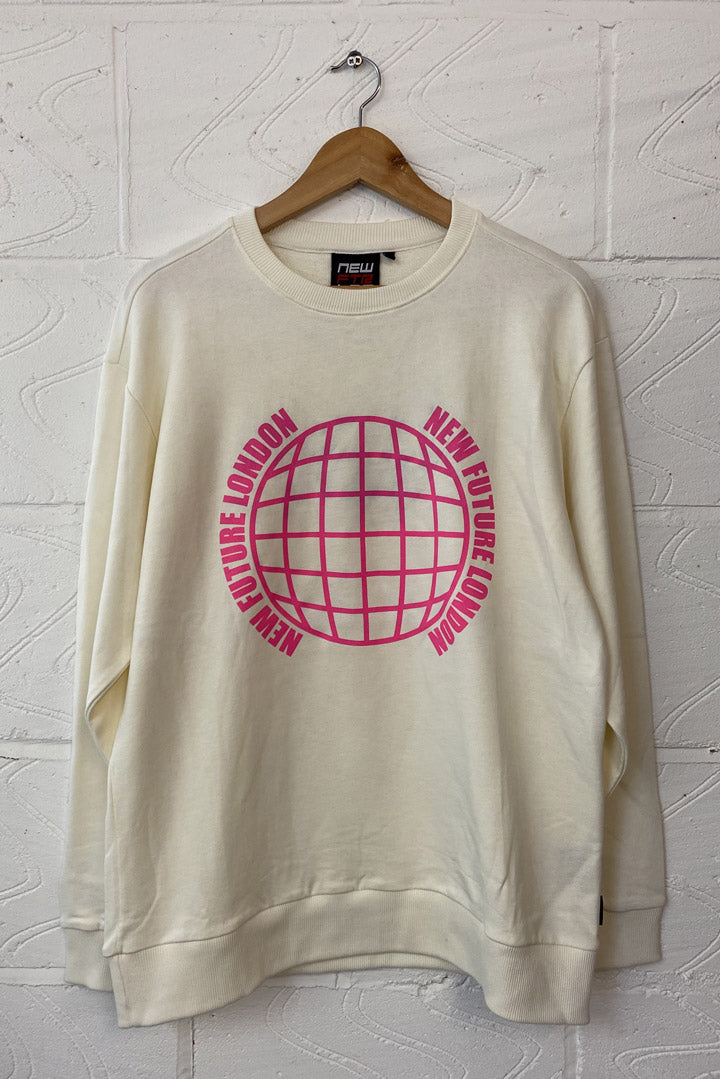 NEW FTR Pink Neon Globe Sweat (W)