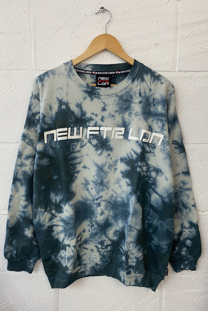 NEW FTR TYE DYE HOODED SWEAT (BLUE)