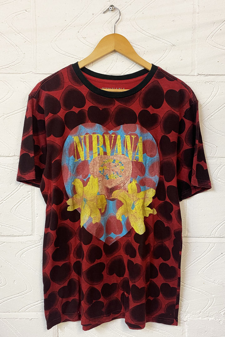 Nirvana Heart Shaped BOx Vintage Tee