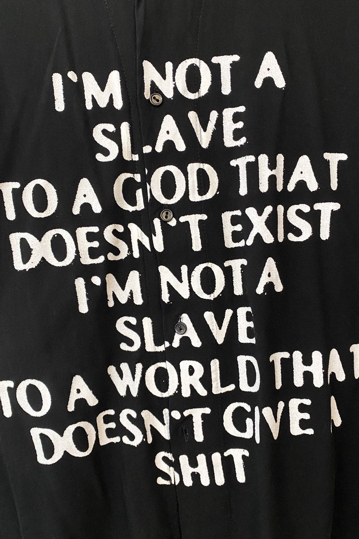 Drop Dead SLAVE Buttoned Shirt