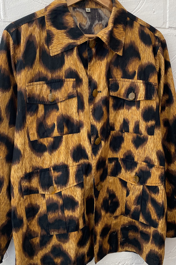 Westwood Vintage Leopard Print Buttoned Shirt