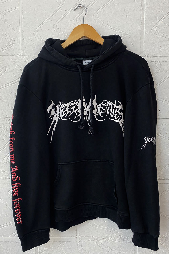 Vetements ‘Total Fucking Darkness’ Cropped Hoodie