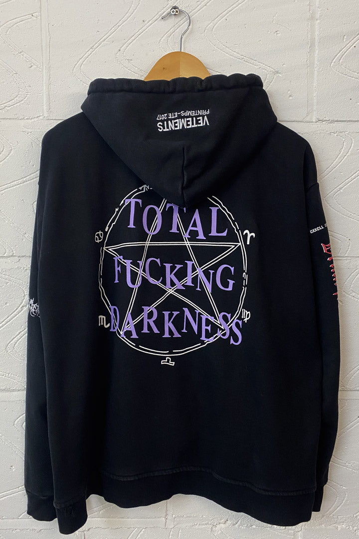 Vetements ‘Total Fucking Darkness’ Cropped Hoodie