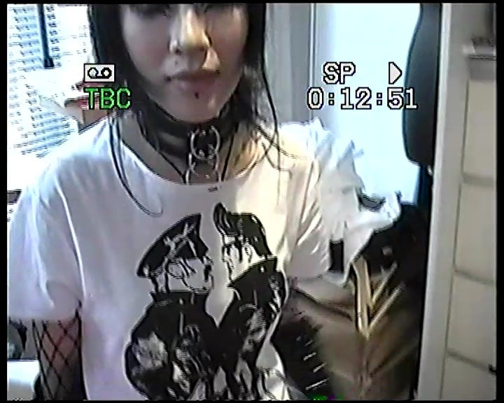 LEATHER BOYS T SHIRT W/BLK