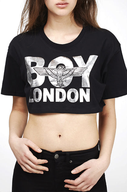 Boy London Crop Top (Silver)