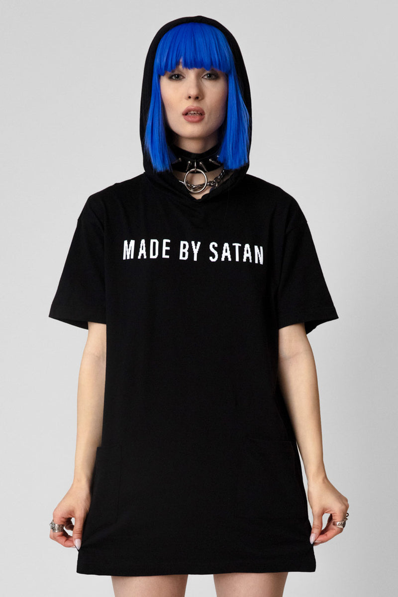 Made By Satan - Hooded Tshirt (B)