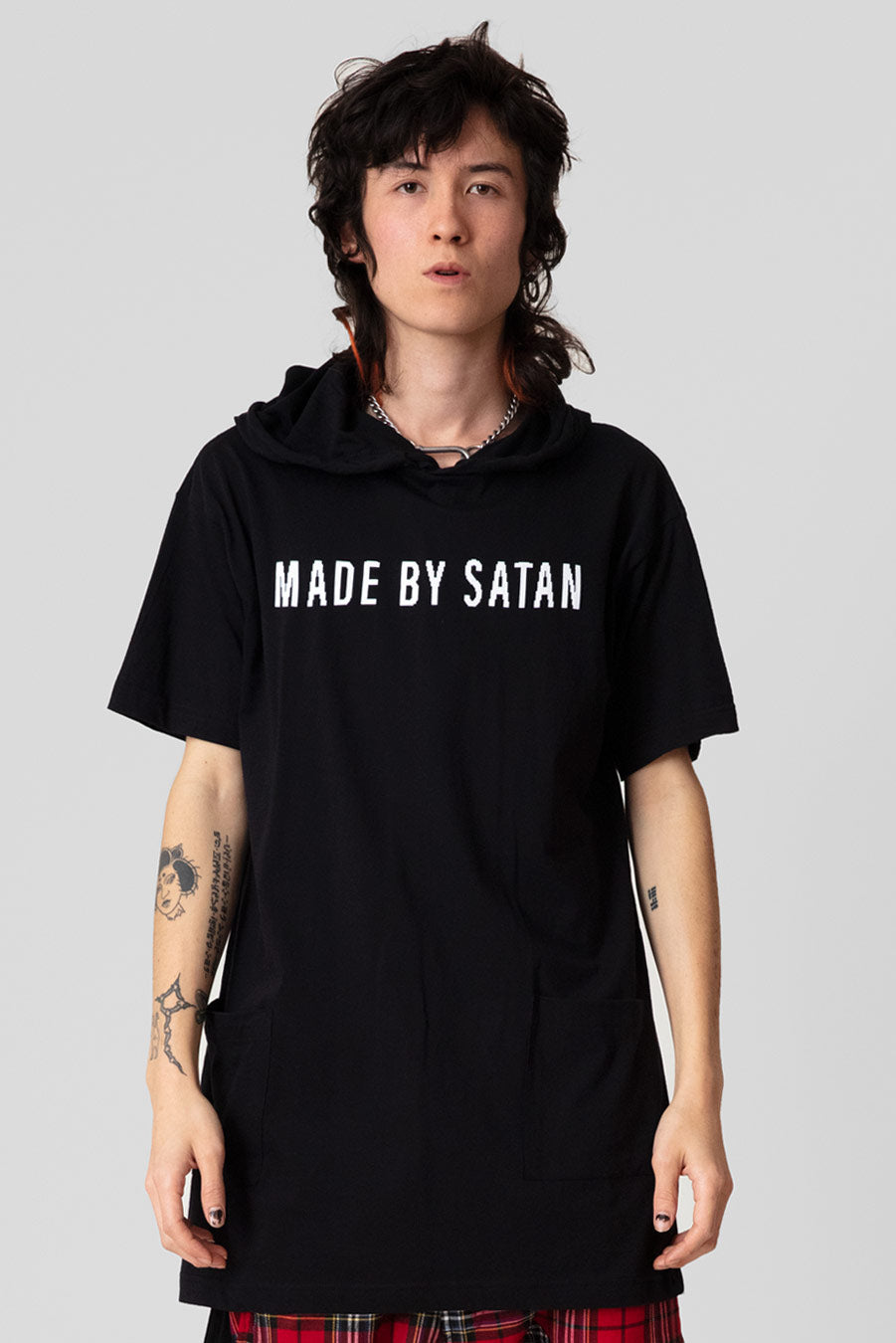 Made By Satan - Hooded Tshirt (B)