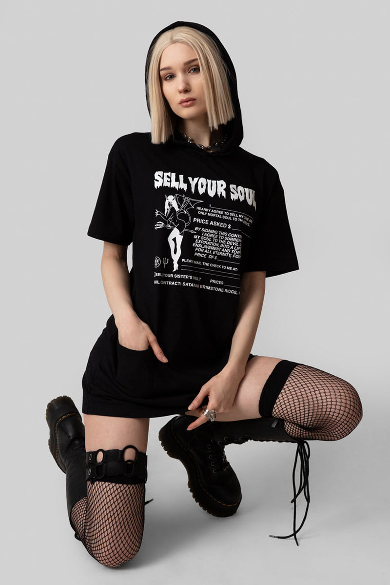 Sell Your Soul - Hooded Tshirt (B)