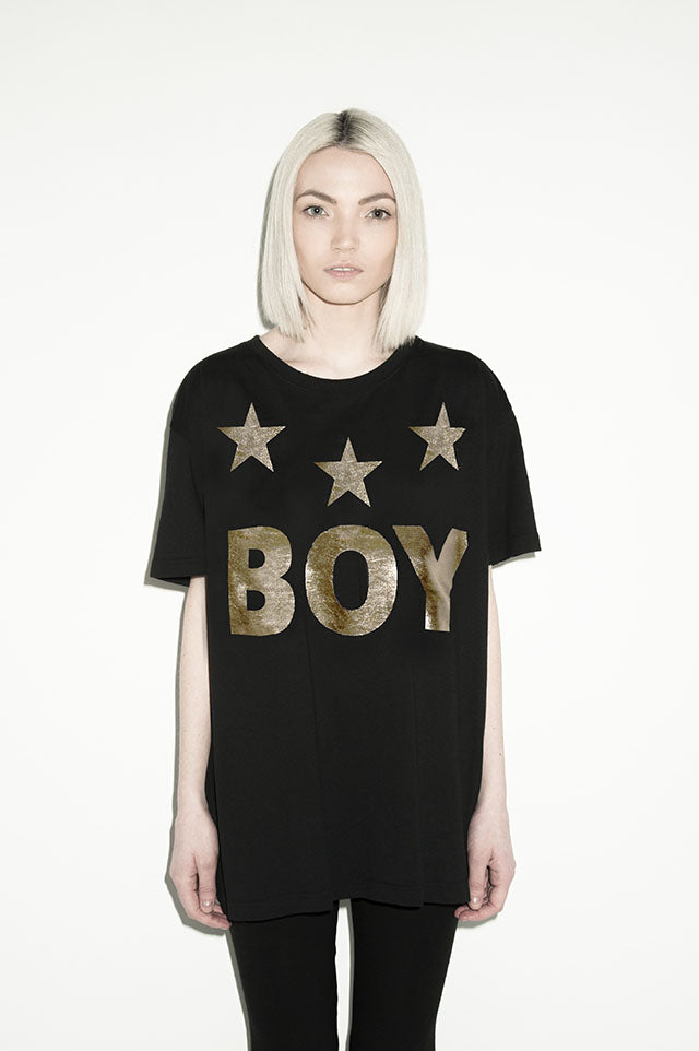 Boy Tri-Star T-shirt (Gold)